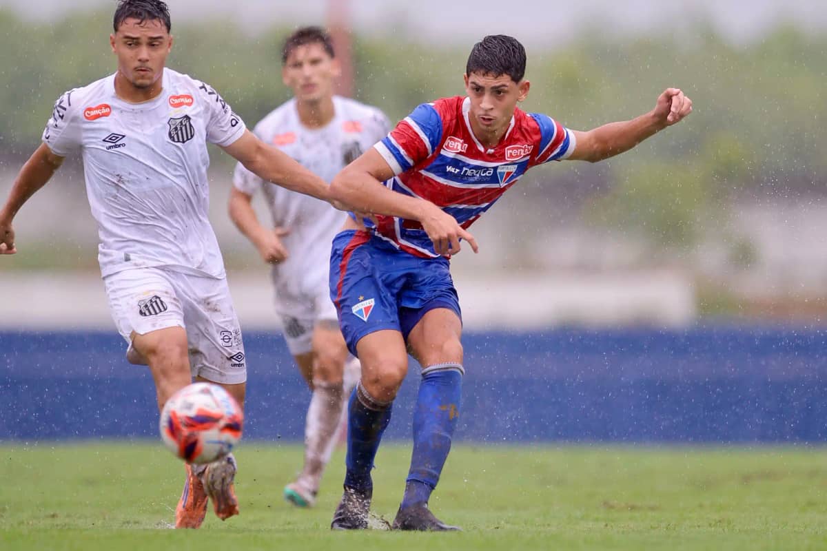 Sub-20: Fortaleza é superado pelo Santos pela 12ª rodada do Brasileiro Série A
